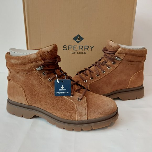 Sperry Men's Watertown Ltt Outdoor Boots Tan Suede - Picture 2 of 8
